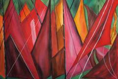 Mechthild-Radloff-Segelfantasien-Gouache-Kreide-Kohle-100-x-70-cm-2016