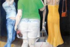 Walter-Koliander-So-sehe-ich-den-Roten-Faden-Öl-auf-Leinwand-50-x-80-cm-2017
